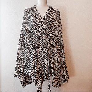 Boohoo Plus Extreme Sleeve Wrap Top